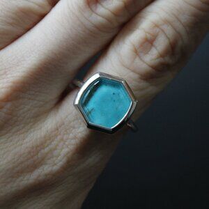 Kendra Scott Davis Sterling Silver Turquoise Ring